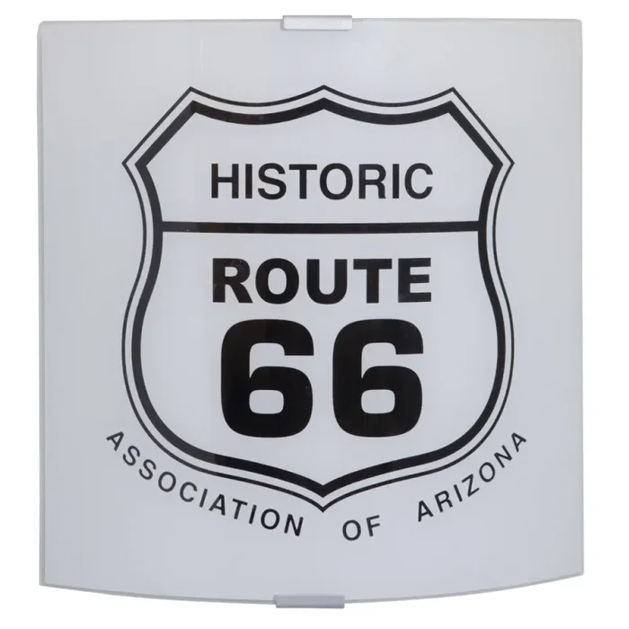 Applique 1xE27 Montatura Argento Vetro Lastra Route66 E-Energy Route66