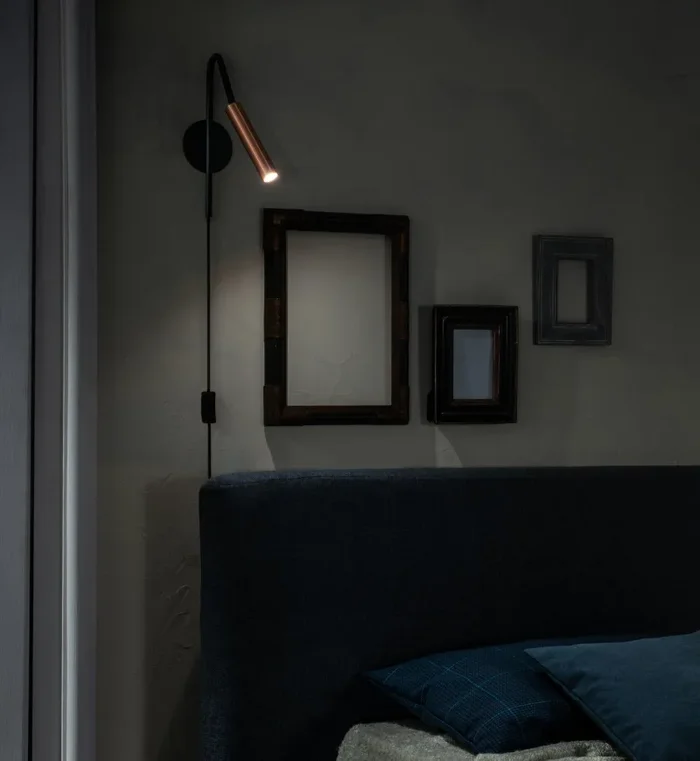 Applique a LED 30x10xH10 cm in Metallo Vega Grigio e Nero - immagine 3