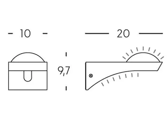 Applique da Esterno a LED 10W+2W 4000K Sovil Marrone In saldo - immagine 2