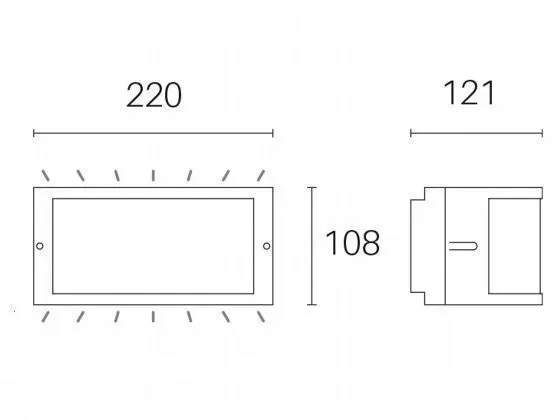 Applique da Esterno a LED 10W 3000K Sovil Grigio - immagine 2