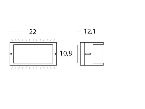 Applique da Esterno a LED 10W a Mezza Luna Sovil Petit Bianco - immagine 3