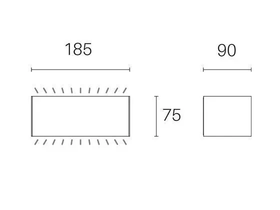 Applique da Esterno a LED 12W 4000K Sovil Marrone - immagine 2