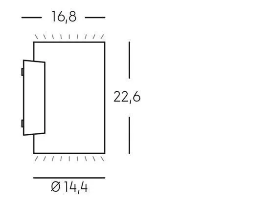 Applique da Esterno a LED 20W+20W 4000K Sovil Bianco - immagine 2