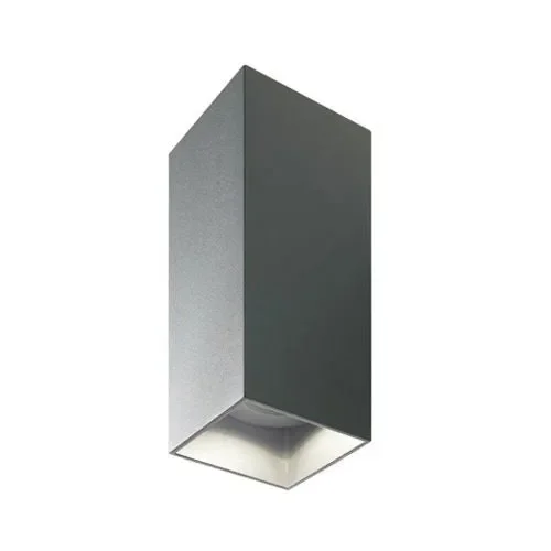 Applique da Esterno a LED 2x6W Quadrata Sovil Tower Grigio