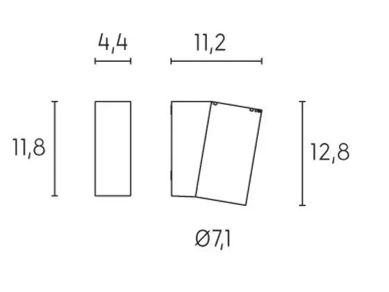 Applique da Esterno a LED 5W 4000K Sovil Grigio - immagine 2