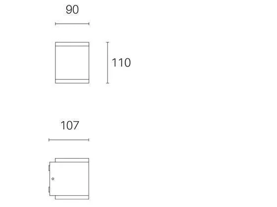 Applique da Esterno a LED 6W+6W 3000K Sovil Bianco - immagine 2