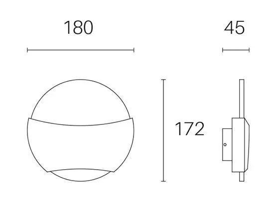 Applique da Esterno a LED 6W+6W 3000K Sovil Grigio - immagine 2