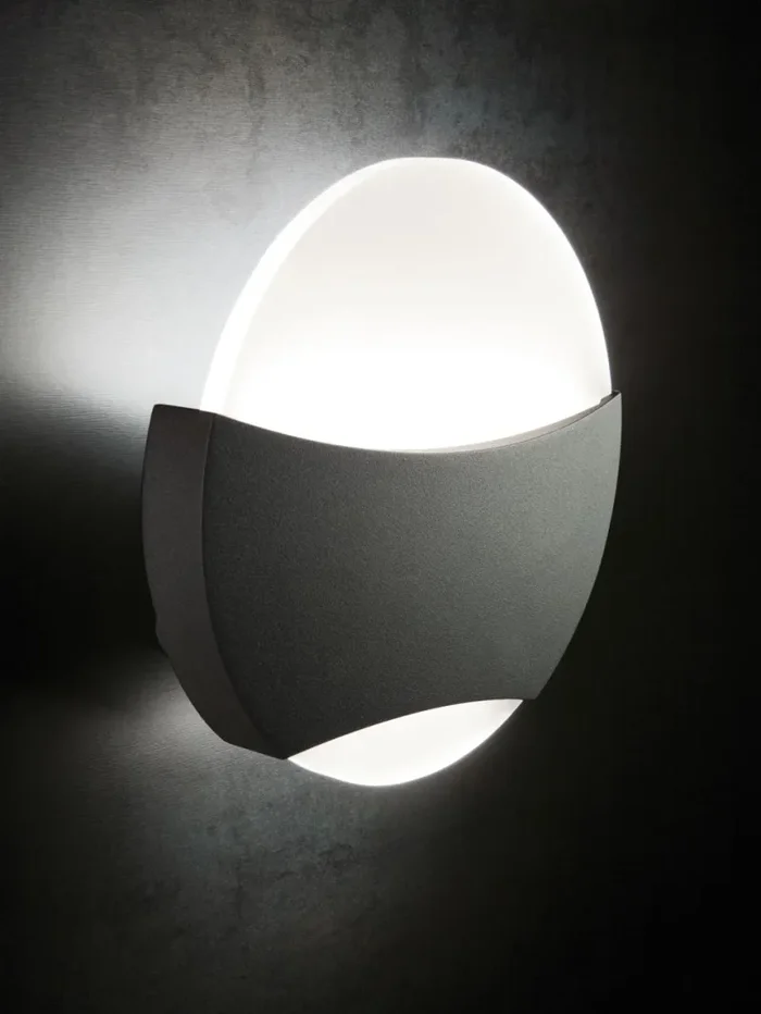 Applique da Esterno a LED 6W+6W 3000K Sovil Grigio - immagine 3