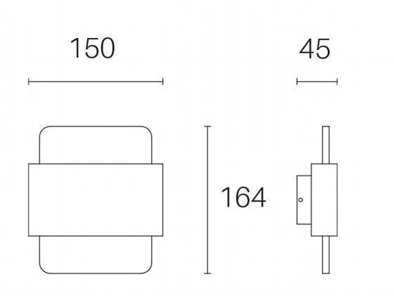 Applique da Esterno a LED 6W+6W 4000K Sovil Grigio Vendita calda - immagine 2