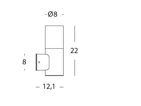 Applique da Esterno a LED 7W 4000K Sovil Nero - immagine 2