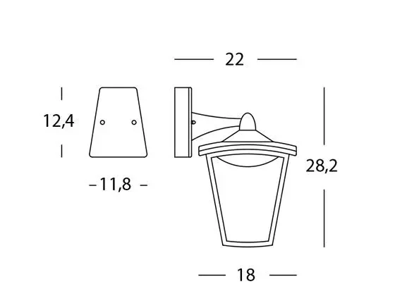 Applique da Esterno a LED in Basso Sovil Royal Bianco - immagine 2