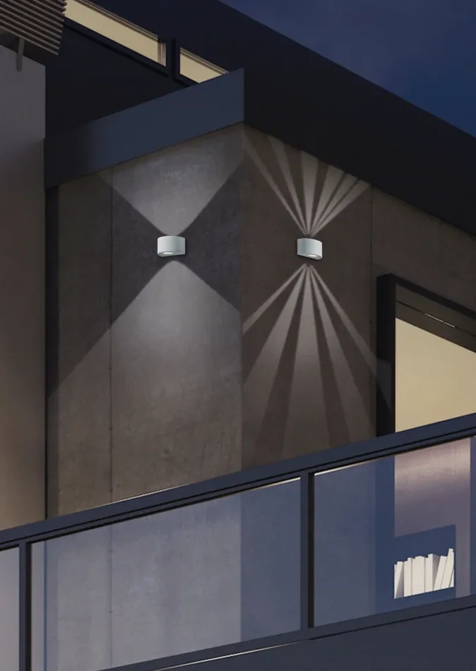 Applique da Esterno a LED in Plastica Bianco Opaco - immagine 3