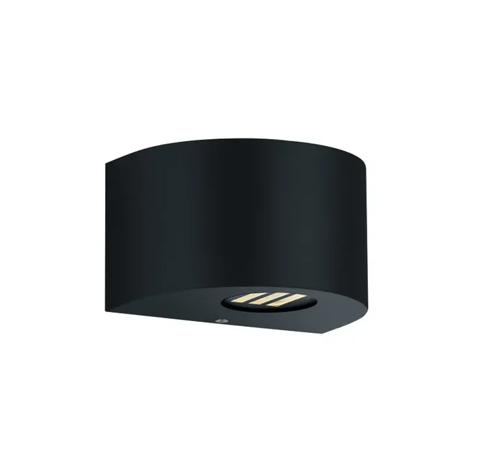 Applique da Esterno a LED in Plastica Nero Opaco - immagine 2