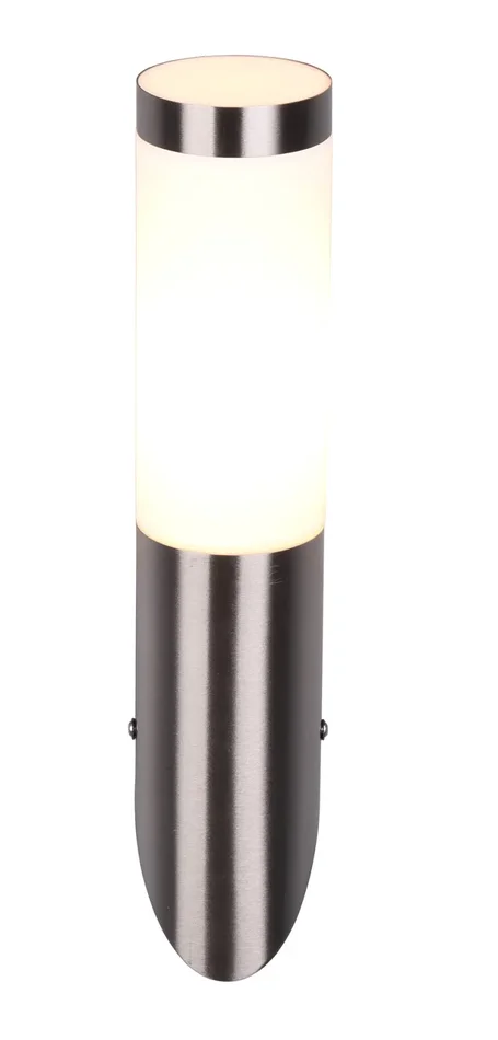 Applique da Esterno Attacco E27 in Acciaio Nichel Satinato - immagine 2