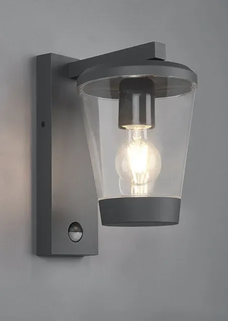 Applique da Esterno Attacco E27 in Alluminio Pressofuso Antracite