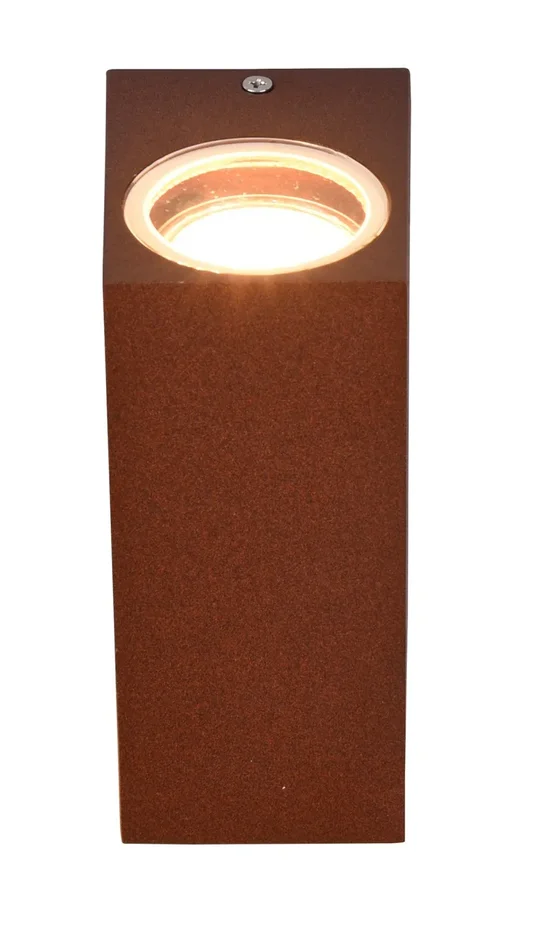 Applique da Esterno Attacco GU10 in Alluminio Pressofuso Ruggine - immagine 3