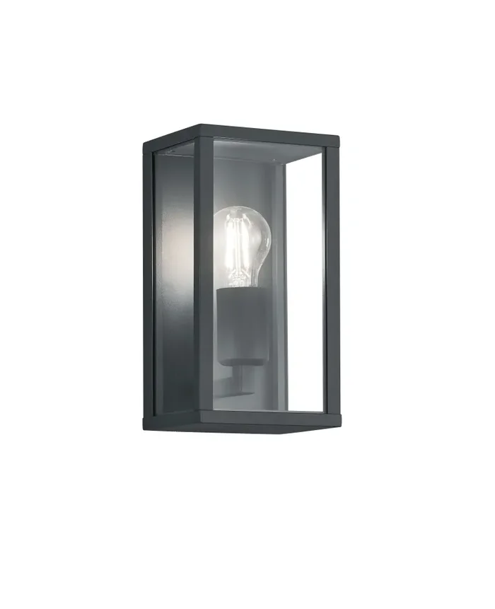 Applique da Esterno E27 in Pressofusione di alluminio Antracite