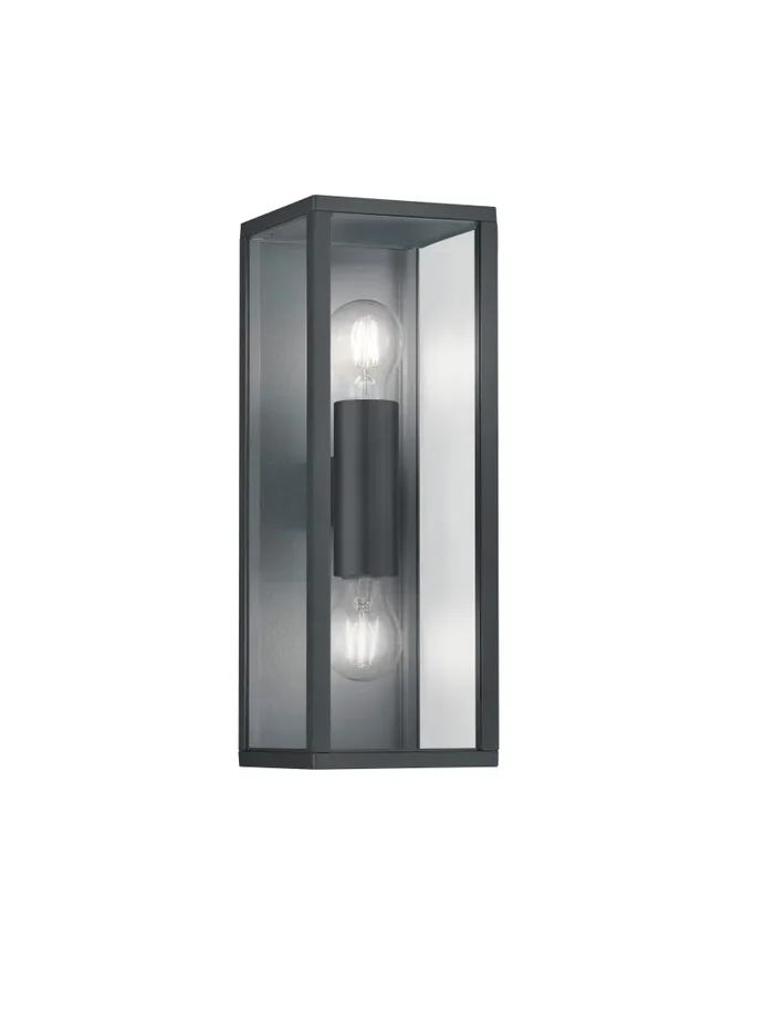 Applique da Esterno E27 in Pressofusione di alluminio Antracite Vendita calda