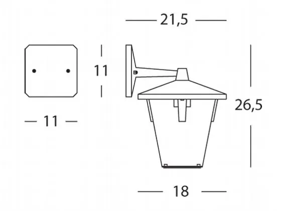 Applique da Esterno in Basso Sovil Eureka Bianco - immagine 3