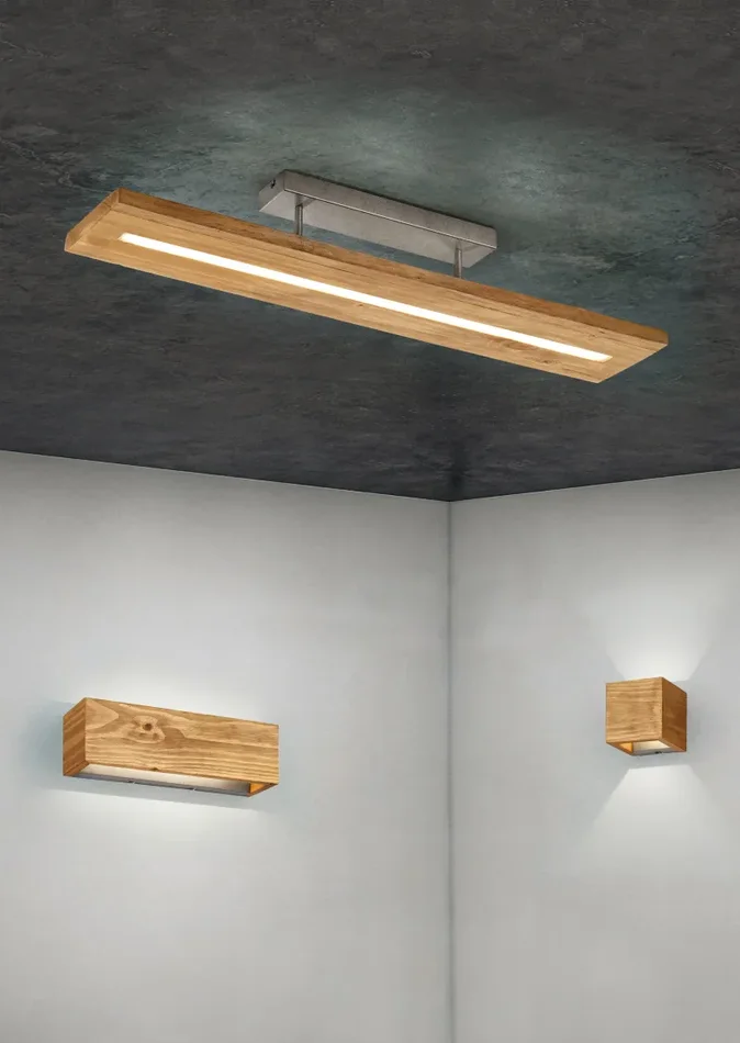 Applique da Interno a LED in Legno naturale Colore di Legno - immagine 2