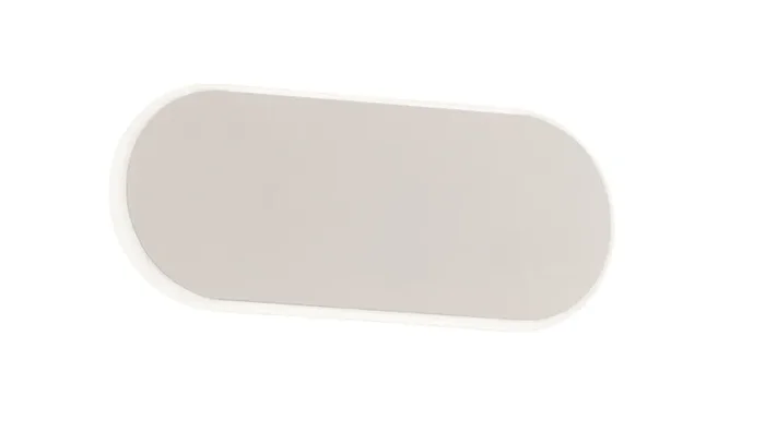 Applique da Interno a LED in Metallo Bianco Opaco