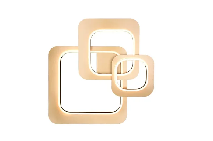 Applique da Interno a LED in Metallo Nero e Oro - immagine 2