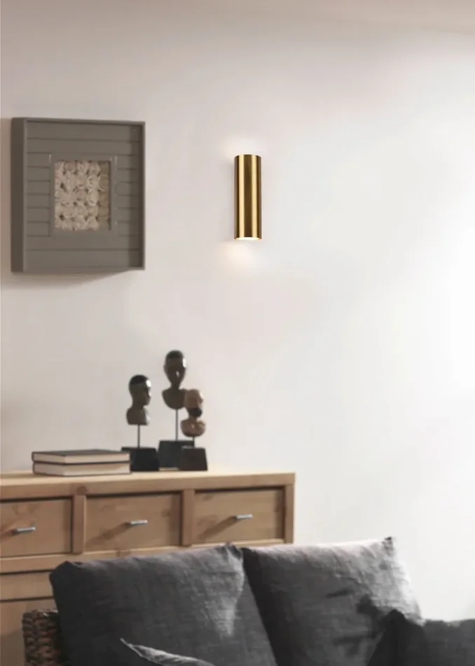 Applique da Interno a Led in Metallo Ottone Antico - immagine 2