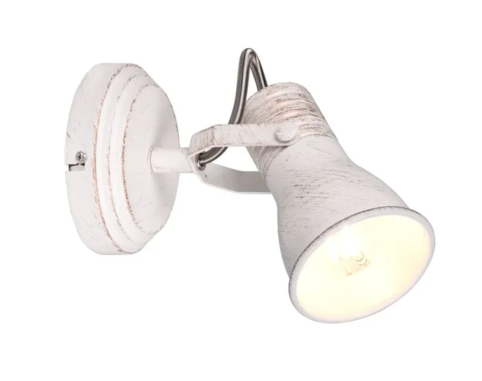 Applique da Interno Attacco E14 in Metallo Bianco antico Online