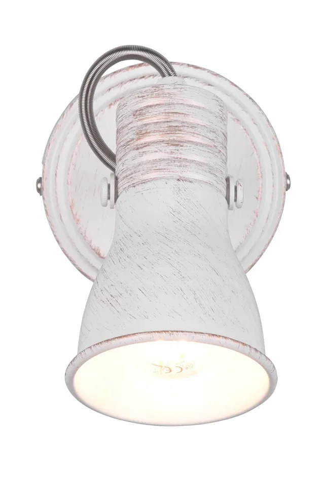 Applique da Interno Attacco E14 in Metallo Bianco antico Online - immagine 3