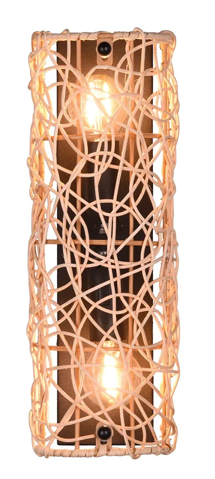 Applique da Interno Attacco E14 in Tessuto Naturale - immagine 2