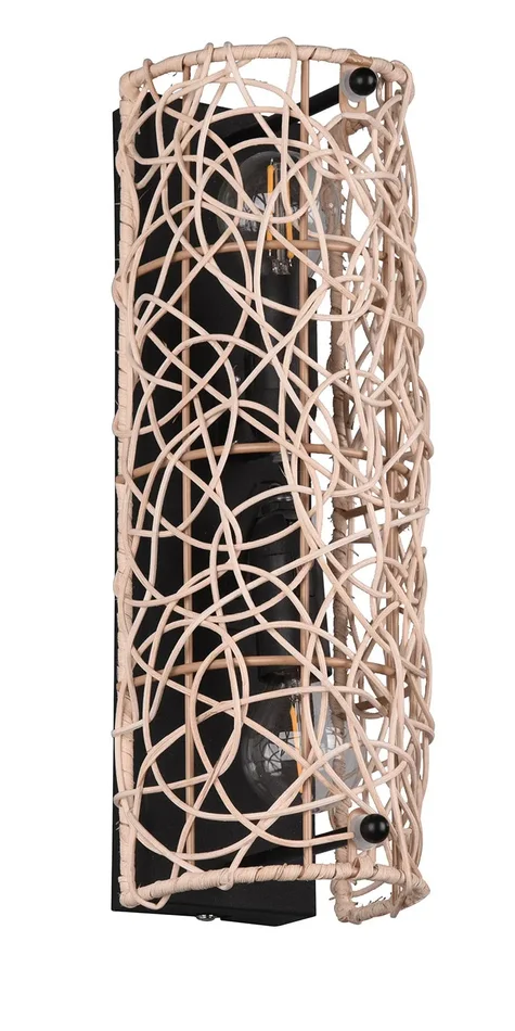 Applique da Interno Attacco E14 in Tessuto Naturale - immagine 3