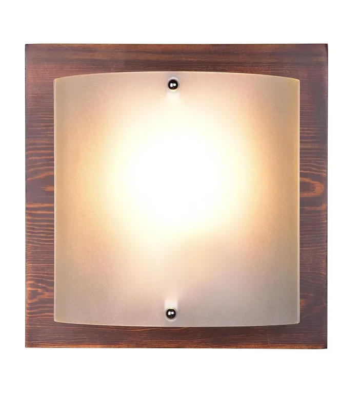 Applique da Interno Attacco E27 in Legno naturale Legno vecchio - immagine 2