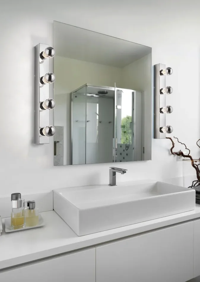 Applique da Interno E27 in Metallo Cromo