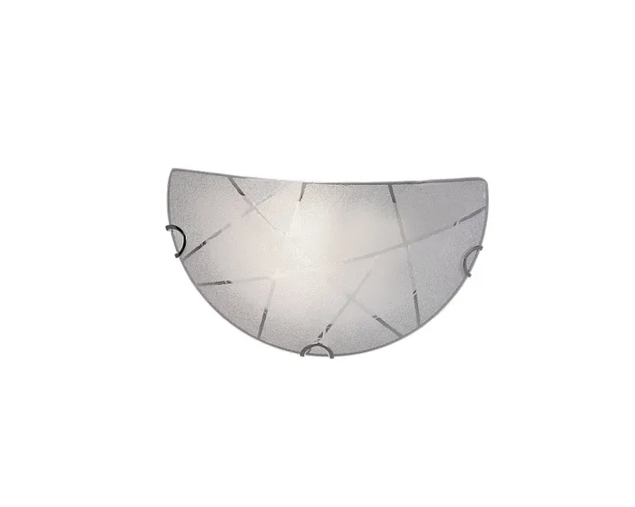 Applique da Interno E27 in Vetro Bianco