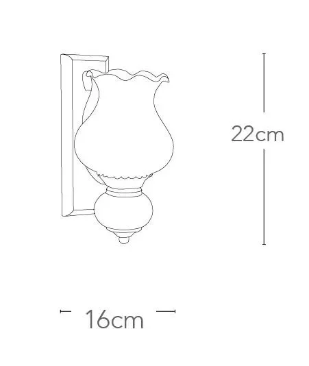 Applique diffusore Vetro Anticato Metallo Legno Lampada Rustica Interno E14 Ambiente I-LUCERNA/AP - immagine 2
