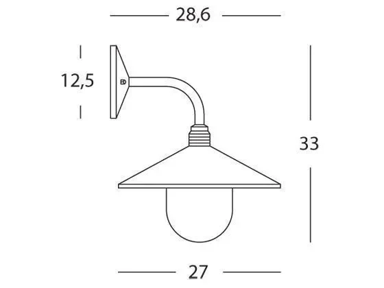 Applique in Basso da Esterno E27 in Alluminio Sovil Bianco Moda - immagine 2