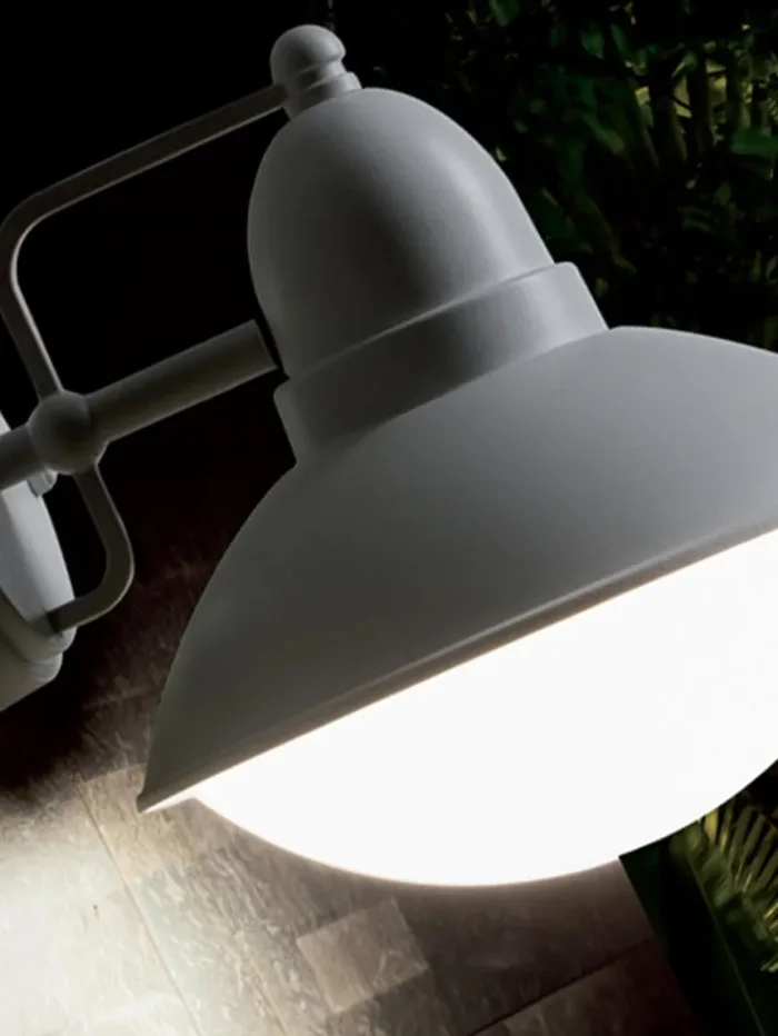 Applique in Basso da Esterno E27 in Alluminio Sovil Corten - immagine 3