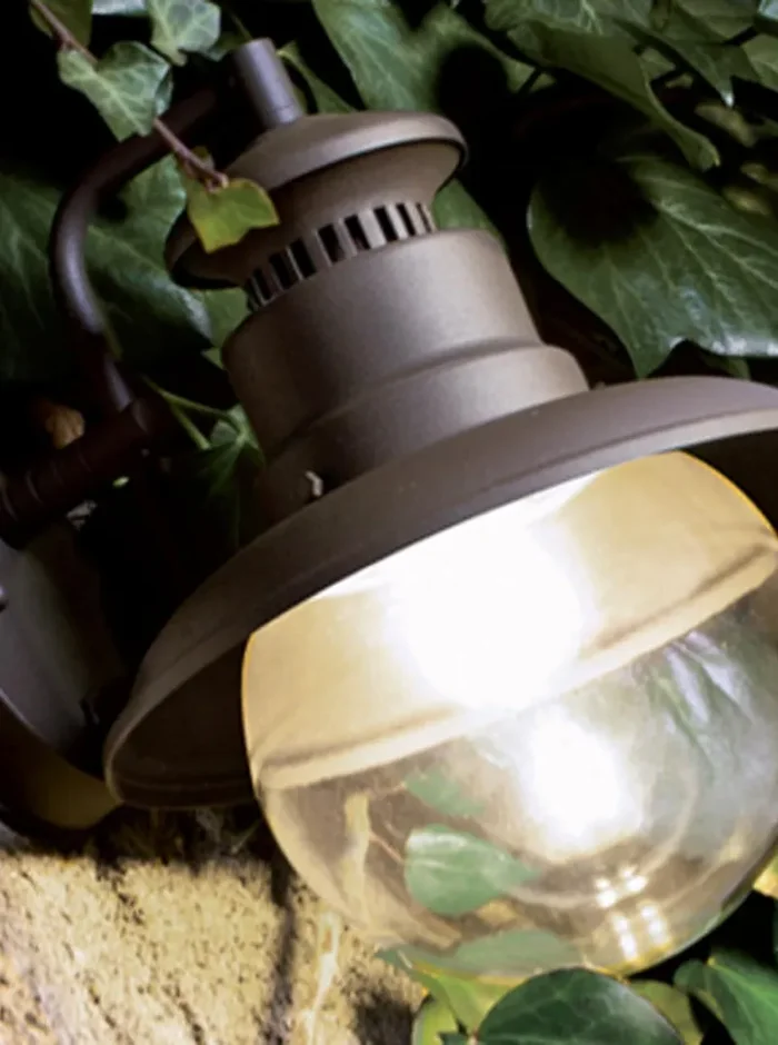 Applique in Basso da Esterno E27 in Metallo Sovil Bianco e Argento - immagine 3