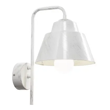 Applique in Basso da Esterno E27 in Metallo Sovil Bianco e Argento Vendita online
