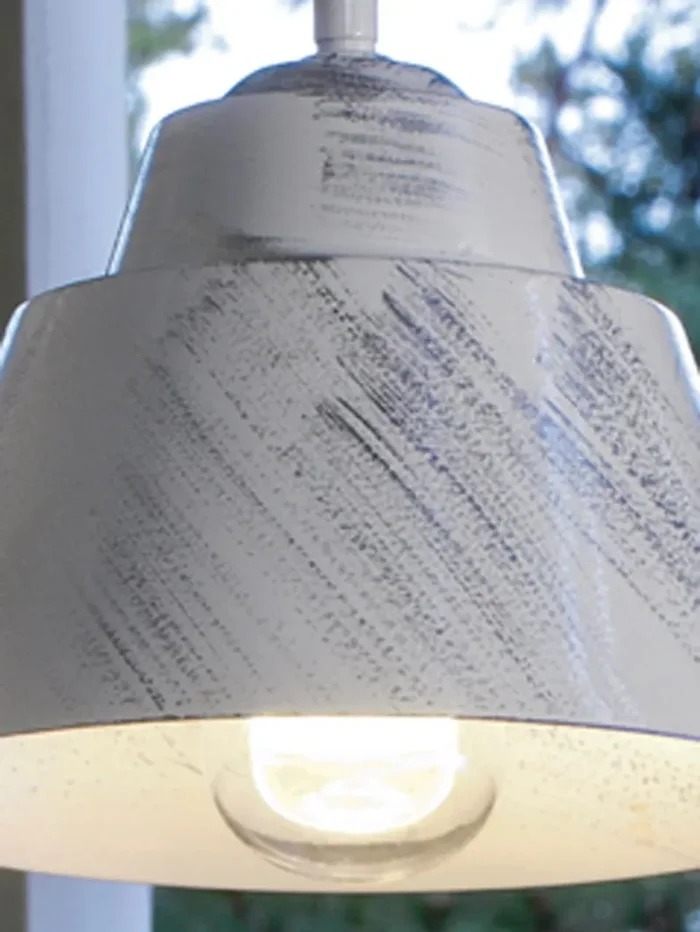 Applique in Basso da Esterno E27 in Metallo Sovil Bianco e Argento Vendita online - immagine 3