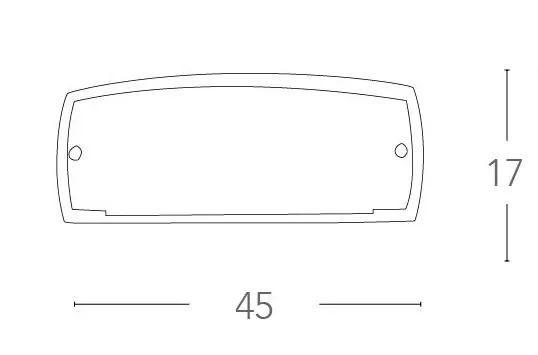 Applique Lampada Moderna Vetro Bordo Trasparente Bianco Lucido Interno E27 - immagine 2