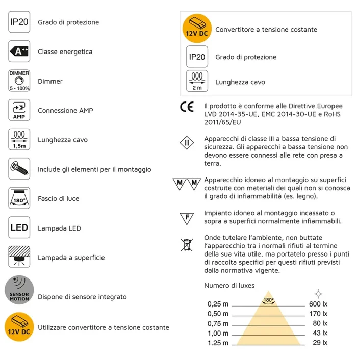 Applique Led Kuma Rotondo Braccio Flessibile Sensore Touch Luce Bianca Emuca - immagine 3