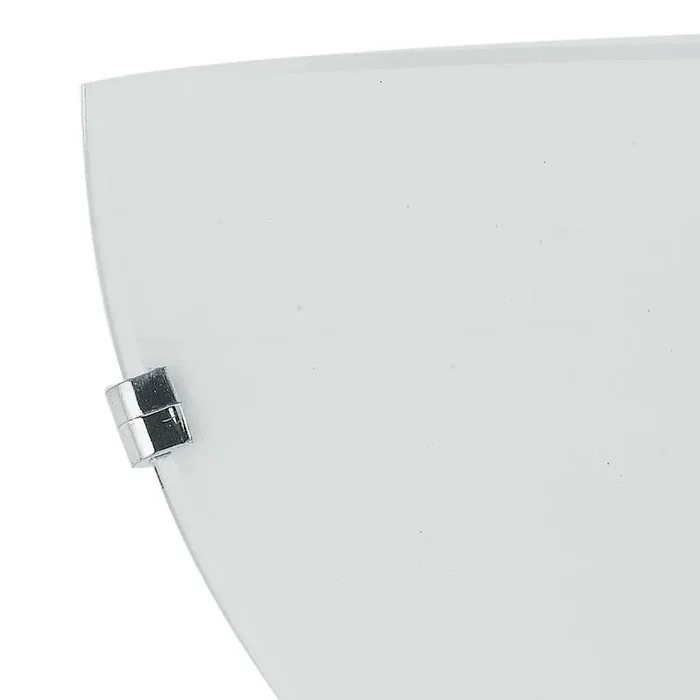 Applique Lunetta decoro Sole Vetro Bianco Lampada da Parete Classica E27 - immagine 2