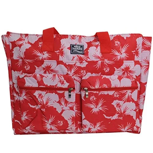 Aqua Di Mare Borsa Quadrata Stampata Rosso M,