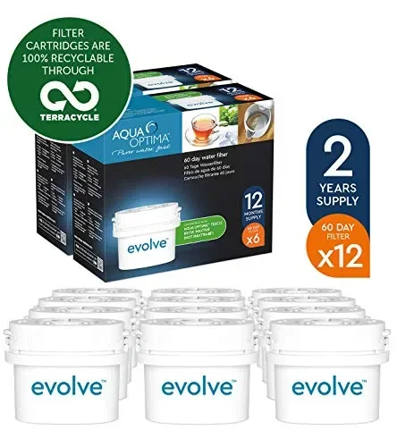Aqua Optima Evolve confezione 2 anni, 12 filtri per acqua x 60 giorni – 3.8 L Online