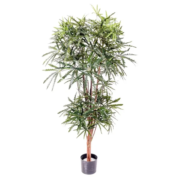Aralia Artificiale a 2 Diramazioni con 954 Foglie Altezza 150 cm Verde