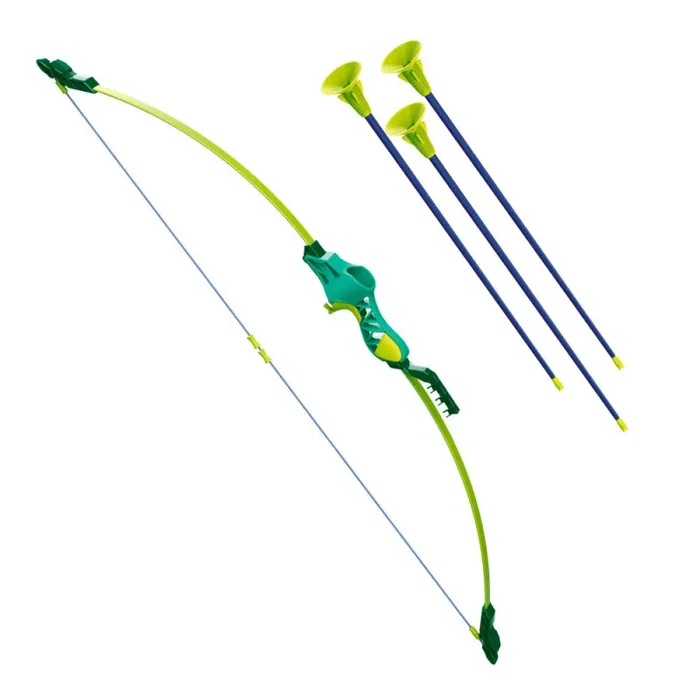 Arco in Fibra di Vetro per Bambini 96 cm e 3 Frecce a Ventosa Vendita calda online