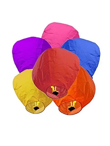 AREA Sky Lanterne Cinesi Volanti Colorate, Misti - immagine 3