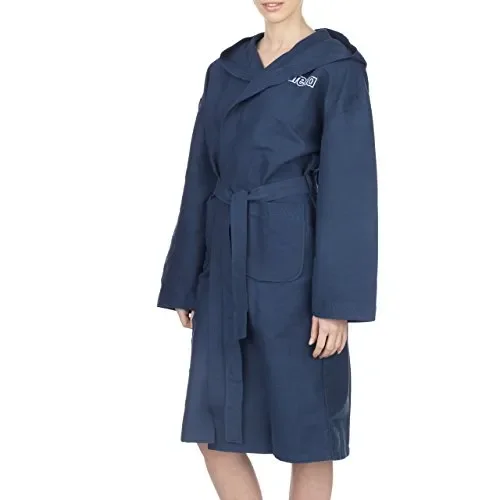 ARENA Zeal, Accappatoio in Microfibra Unisex Adulto XL, Blu (Navy/White)