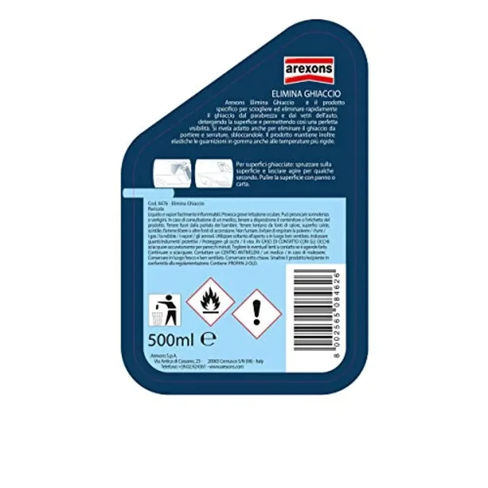 Arexons Cura Auto, Elimina Ghiaccio No Gas 500 ml, Spray auto per avviamento, Adatto per accensione di motori durante la stagione invernale - immagine 3